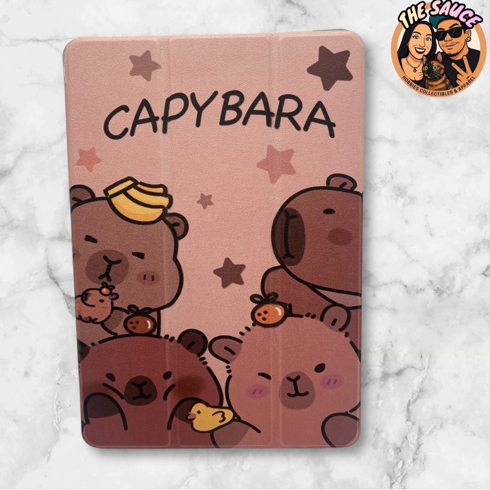 Capybara‎ Tablet Case Cover For Galaxy Tab A9 Plus 10.95 Inch Kawaii Bears Pink